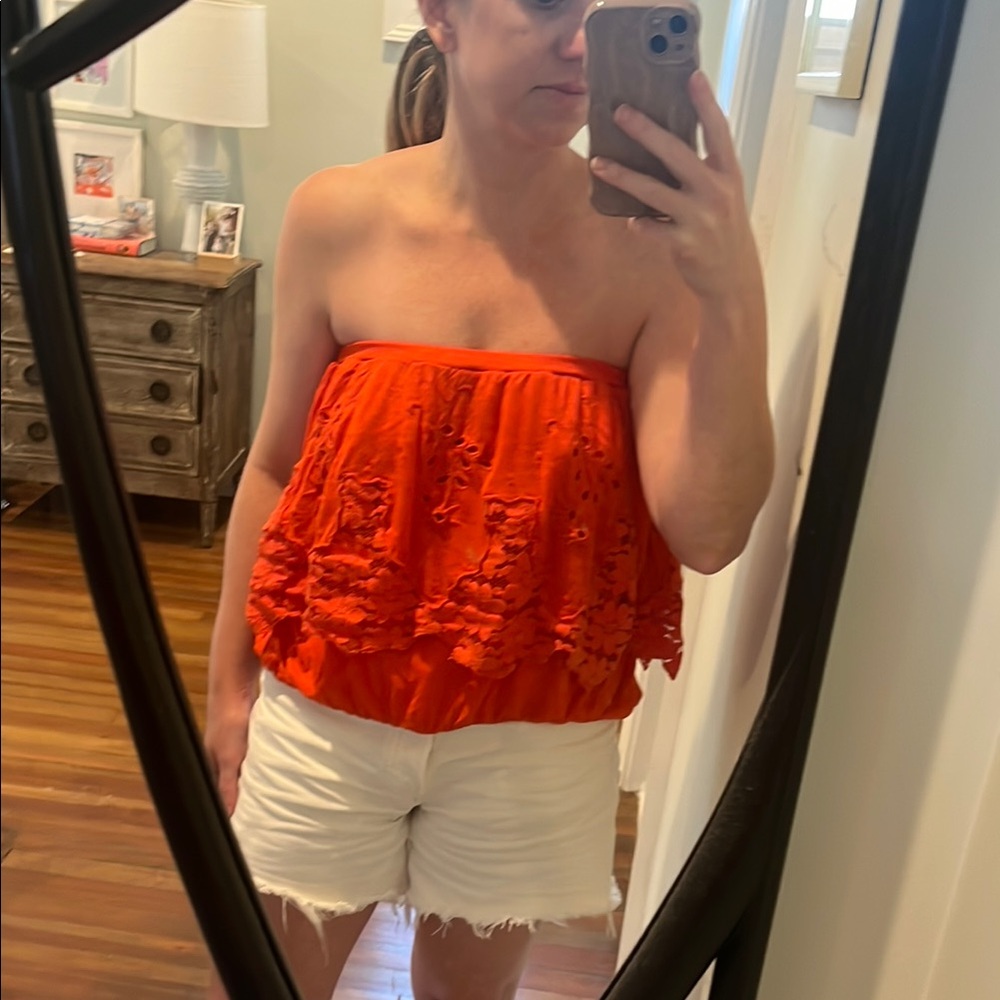 free people strapless top size Small EUC